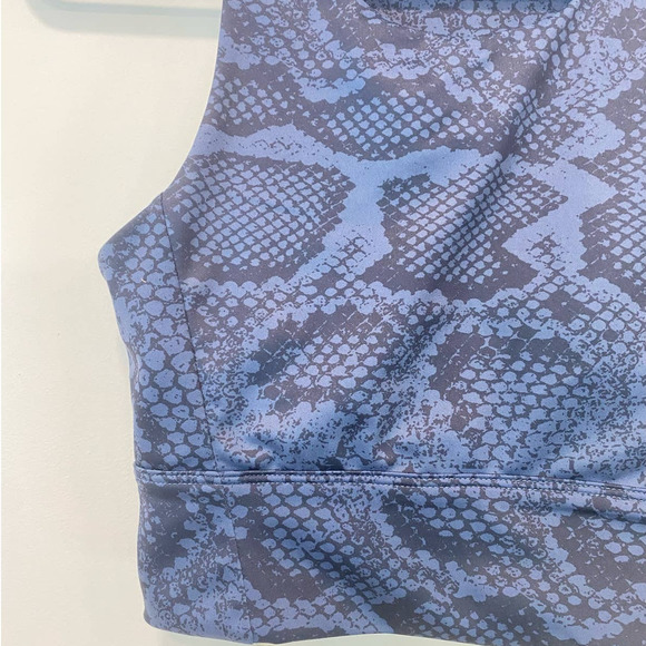 ALLFENIX  Melbourne  Australia Snake Print Sports bra Padded Blue Medium - Picture 5 of 6